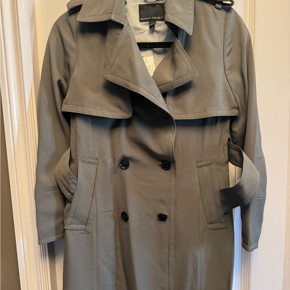 Banana Republic Women's Classic Gray Trench Coat